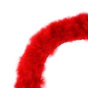 STRUNG TURKEY MARABOU BLOOD QUILL FEATHERS 4-5" - RED