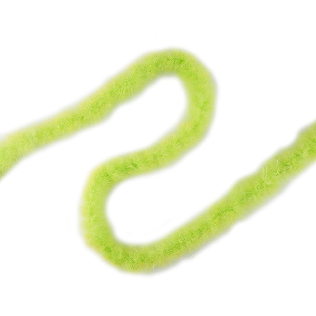 Thin Marabou Feather Boa - Lime