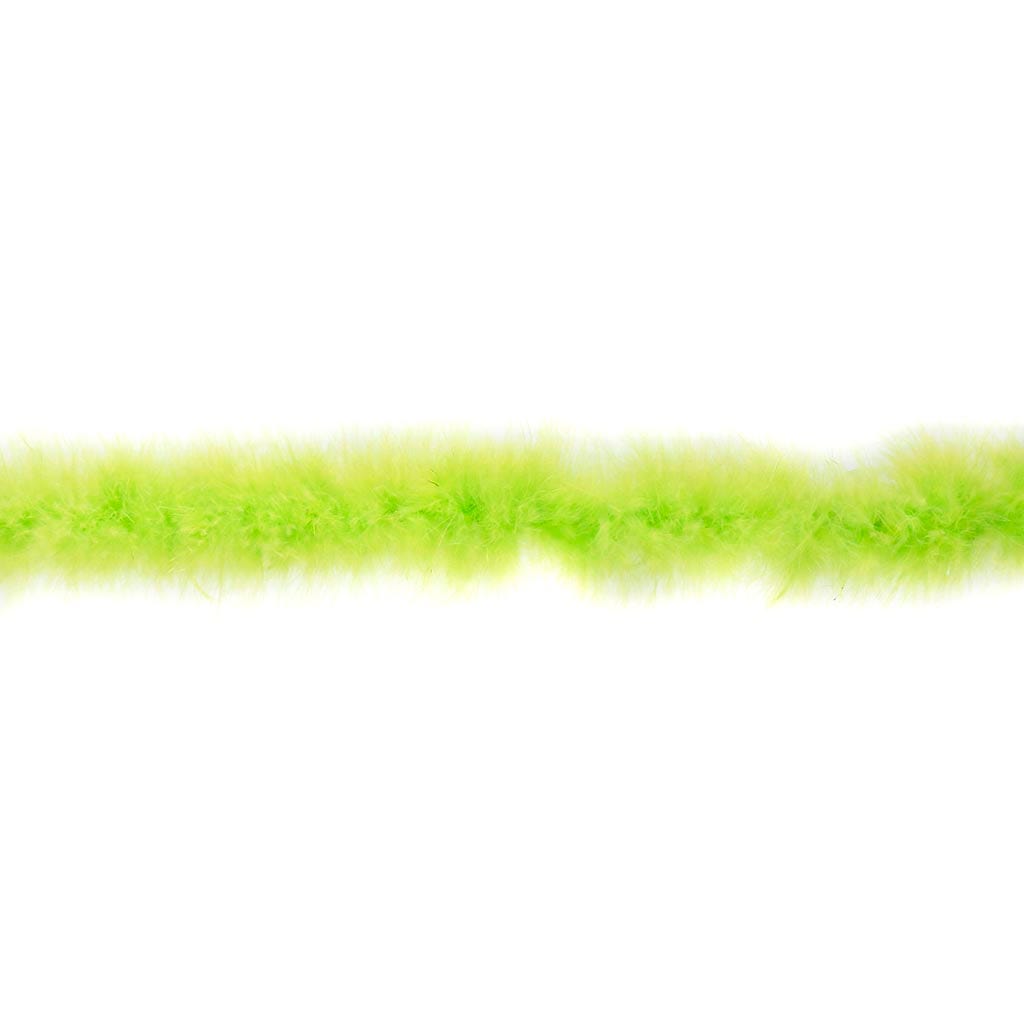 Thin Marabou Feather Boa - Lime