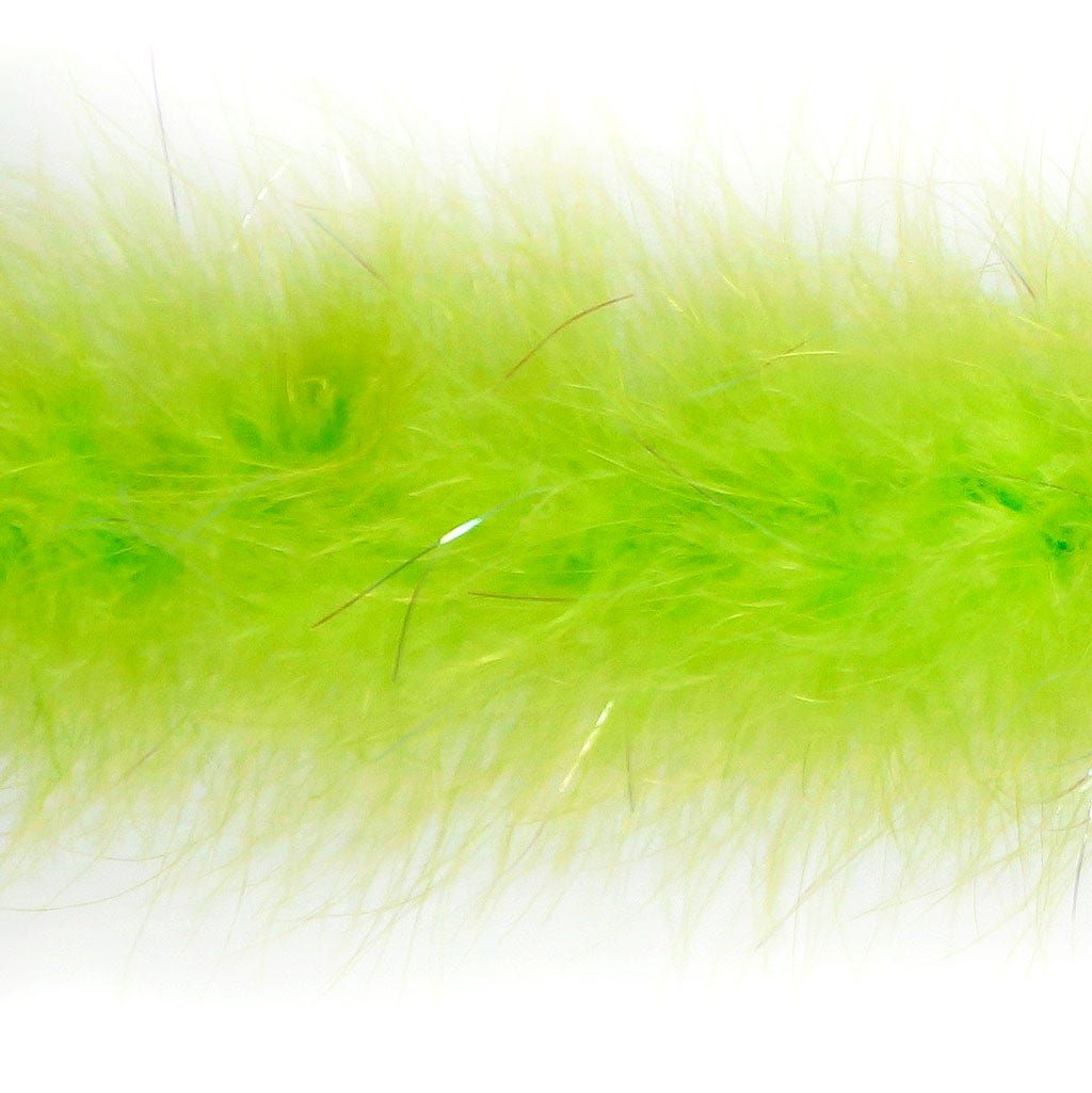 Marabou Boa with Lurex - Mediumweight - Lime/Opal Lurex