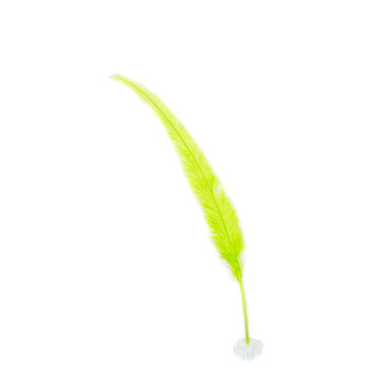 Ostrich Nandu Feathers - Lime