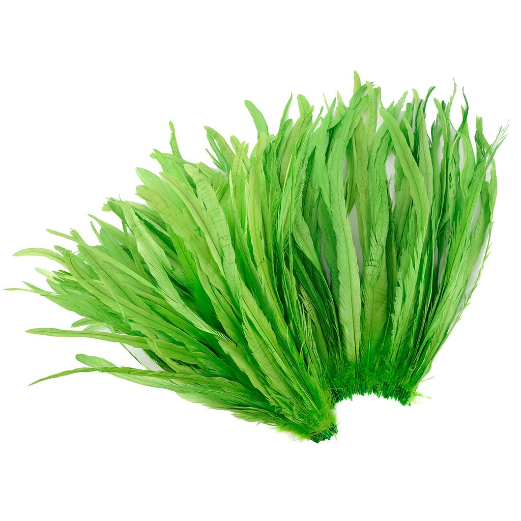 Rooster Coque Tails-Bleach-Dyed - Lime