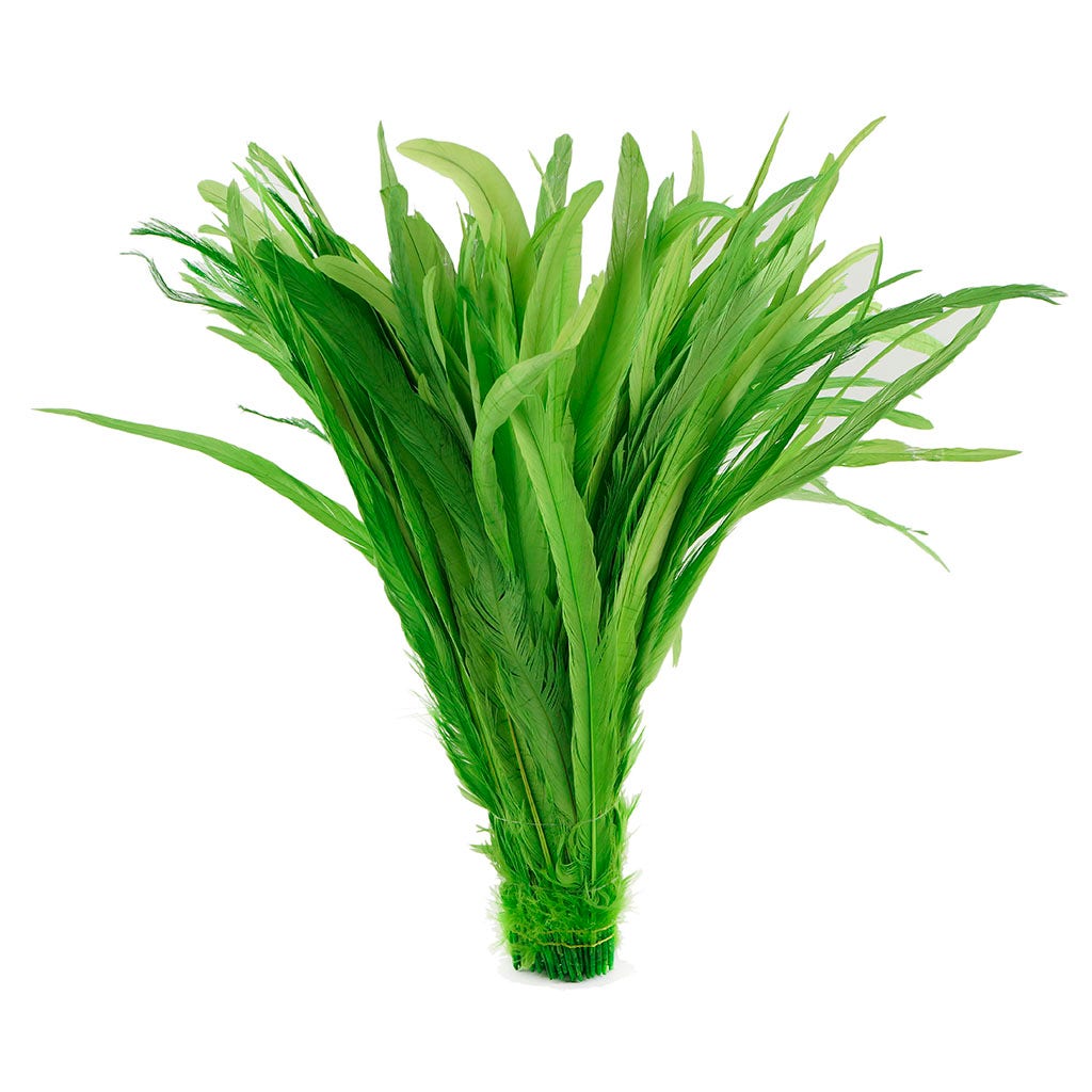 Rooster Coque Tails-Bleach-Dyed - Lime