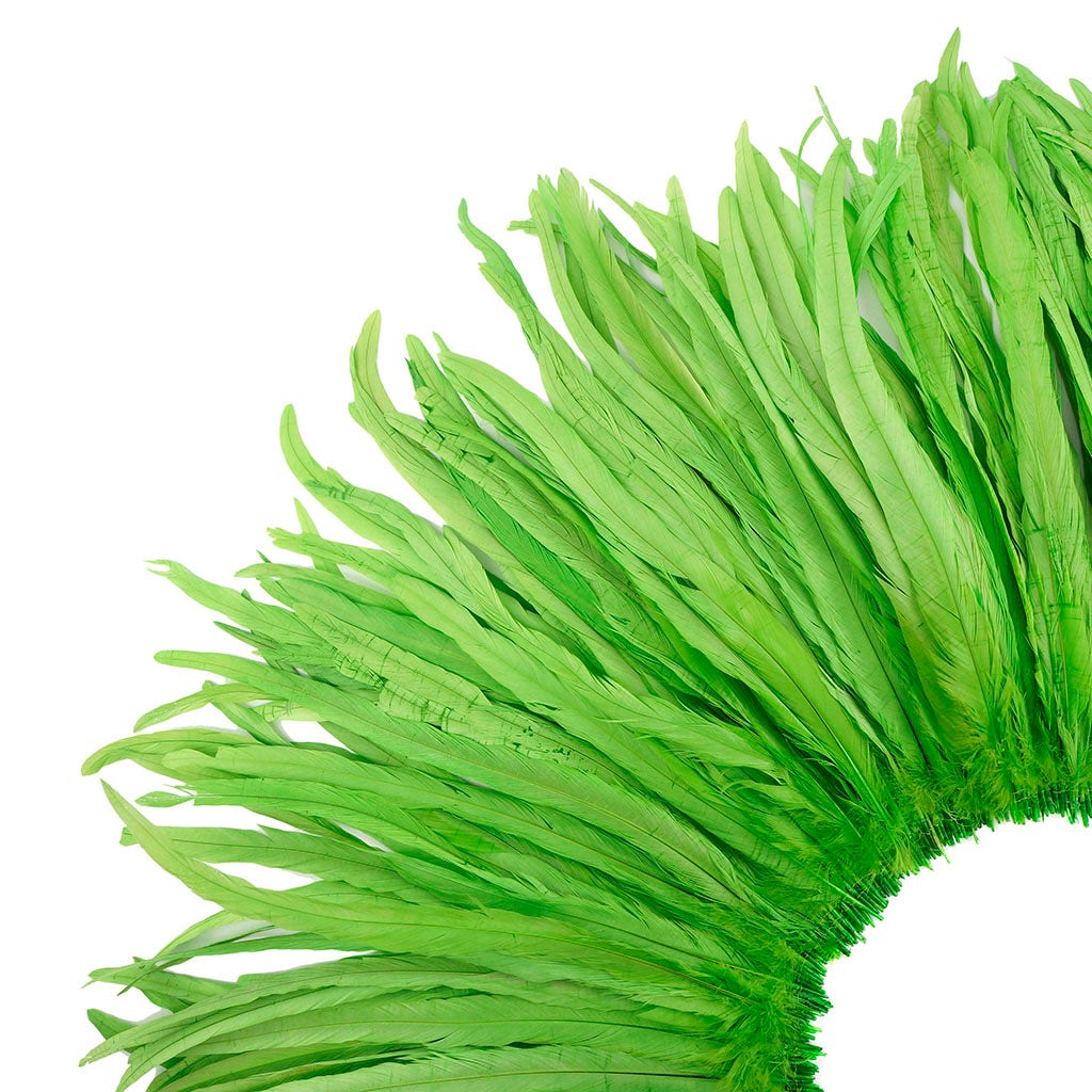 Rooster Coque Tails-Bleach-Dyed - Lime