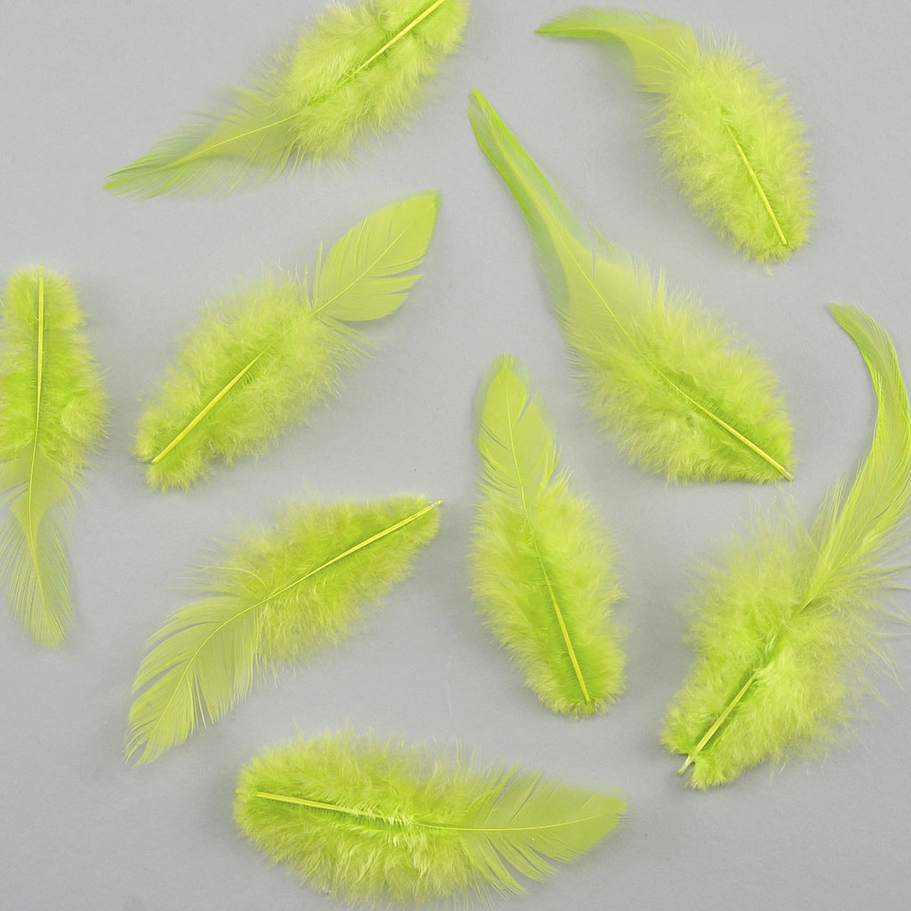 Rooster Saddles-White-Dyed - Lime