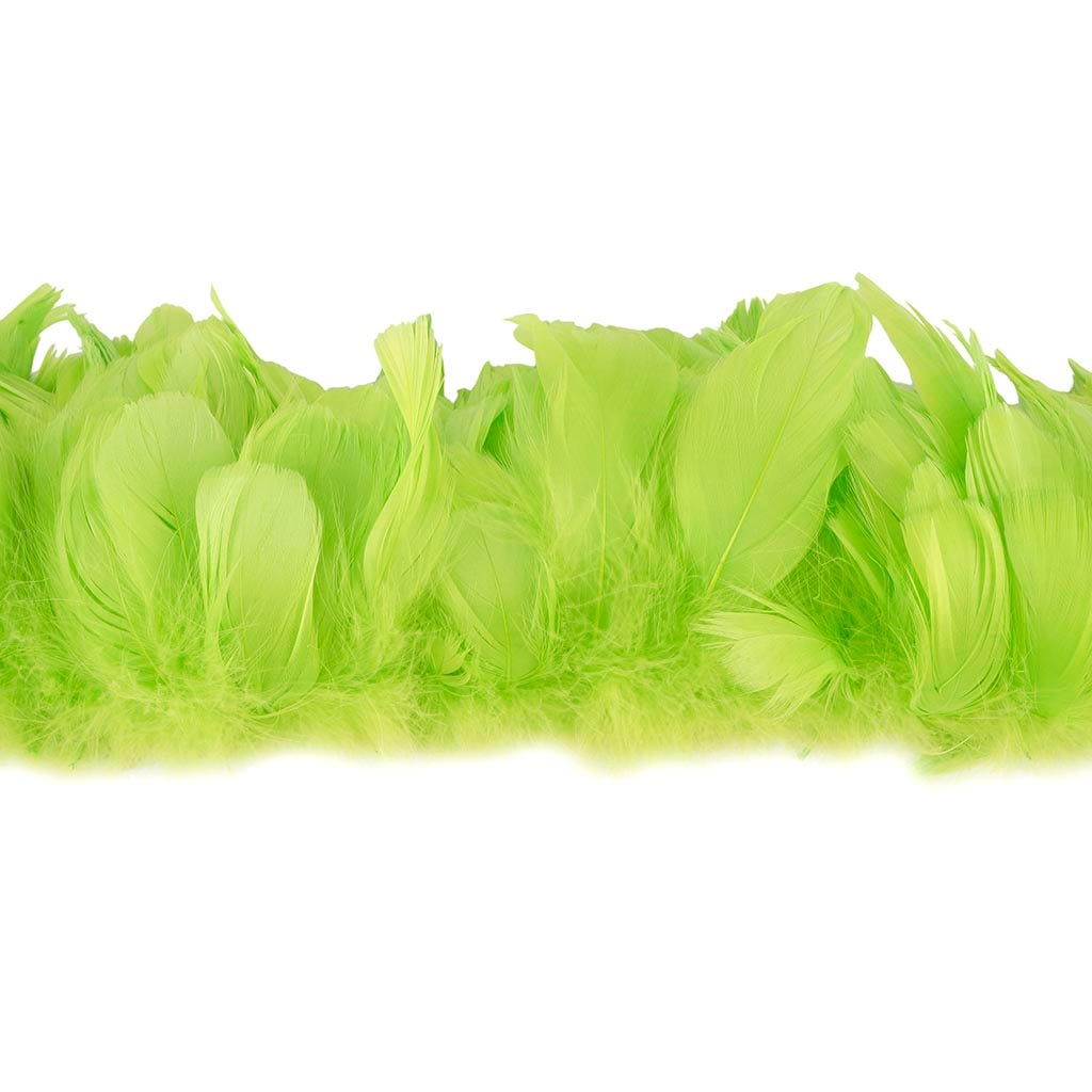 Goose Nagorie Feathers Dyed - Lime