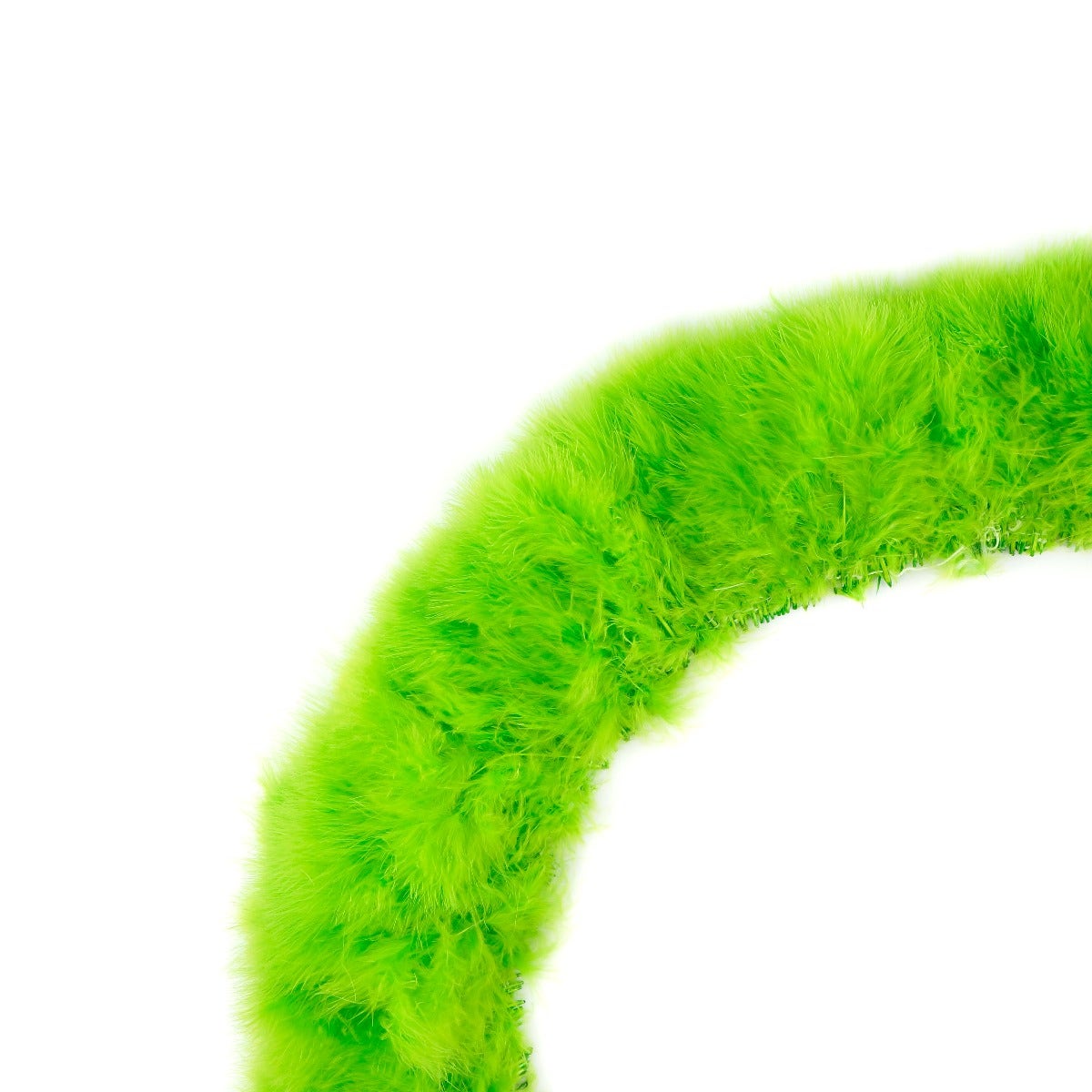 TURKEY MARABOU GOOD QUILL FEATHERS 3-4" - LIME