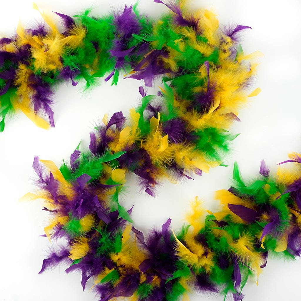 Chandelle Feather Boa - Lightweight - Mardigras Mix