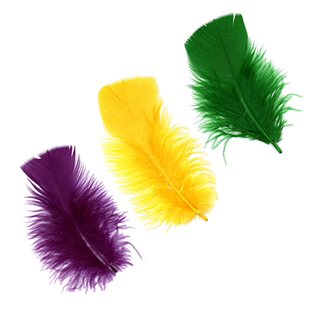 Loose Turkey Plumage Mix Dyed - Mardigras Mix