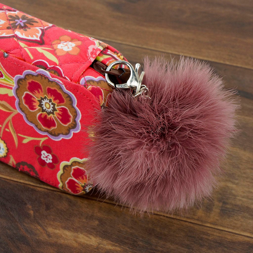 Marabou Feather Pom Pom Key Chain - AMT