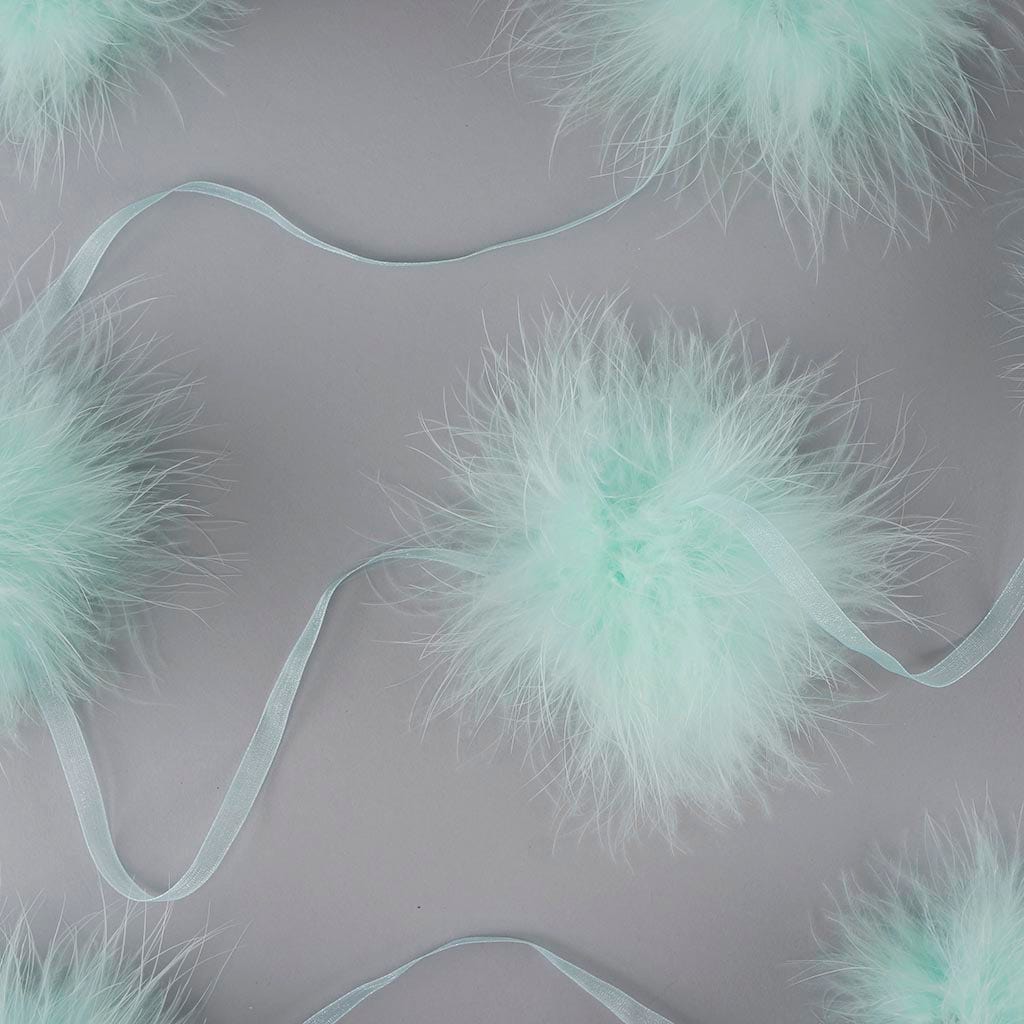Marabou Feather Garland Mint