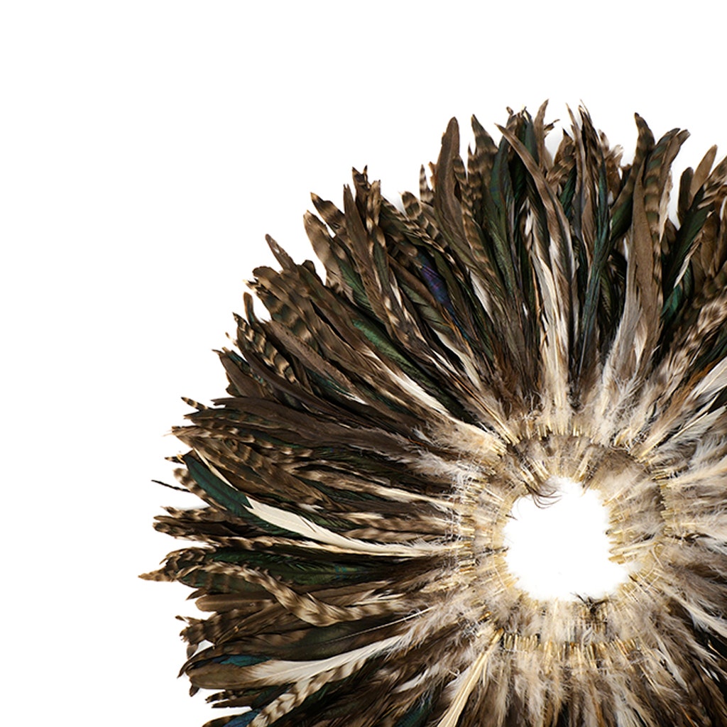 Rooster Coque Tails Feathers Chinchilla Natural 9-12" [1/4 LB Bulk]