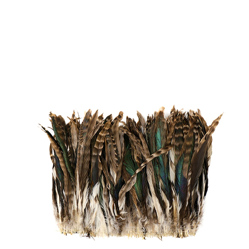 Rooster Coque Tails Feathers Chinchilla Natural 9-12" [1/4 LB Bulk]