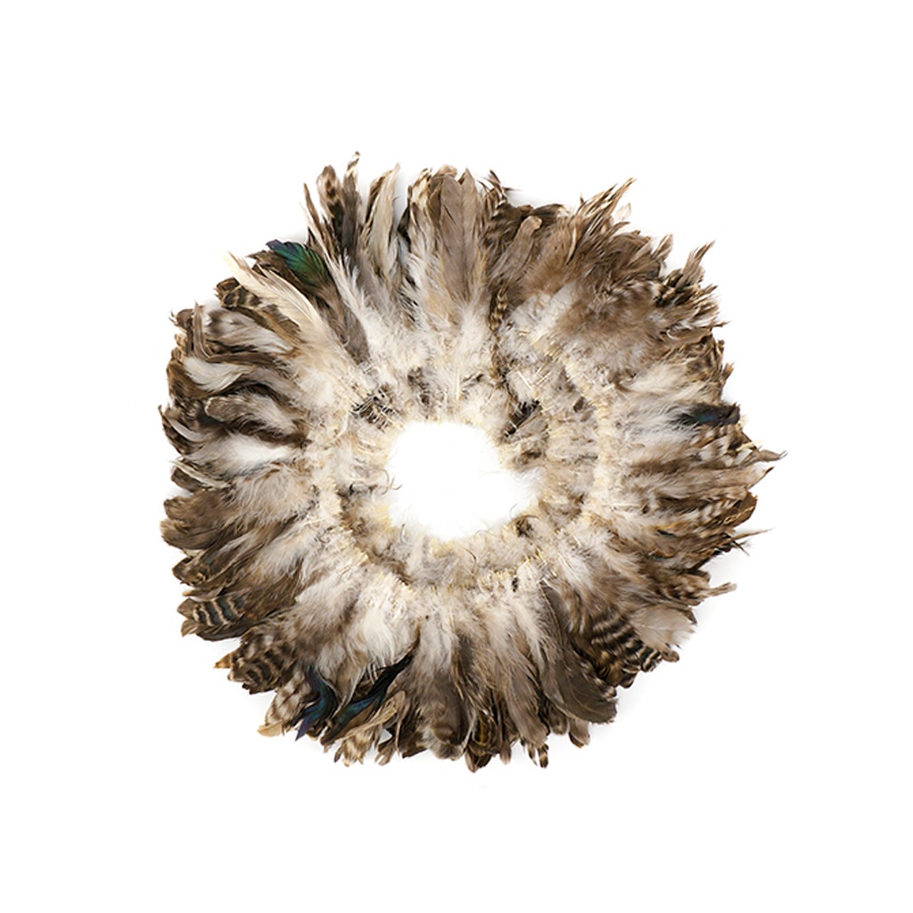 Rooster Coque Tails Feathers Chinchilla Natural 3-6" [1/4 LB Bulk]