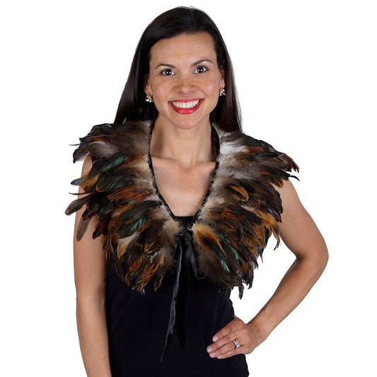 Natural Feather Cape