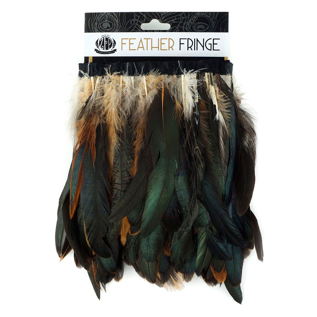 Half Bronze-Irid Coque Fringe Natural