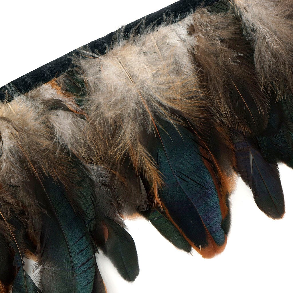 Half Bronze-Irid Coque Fringe Natural
