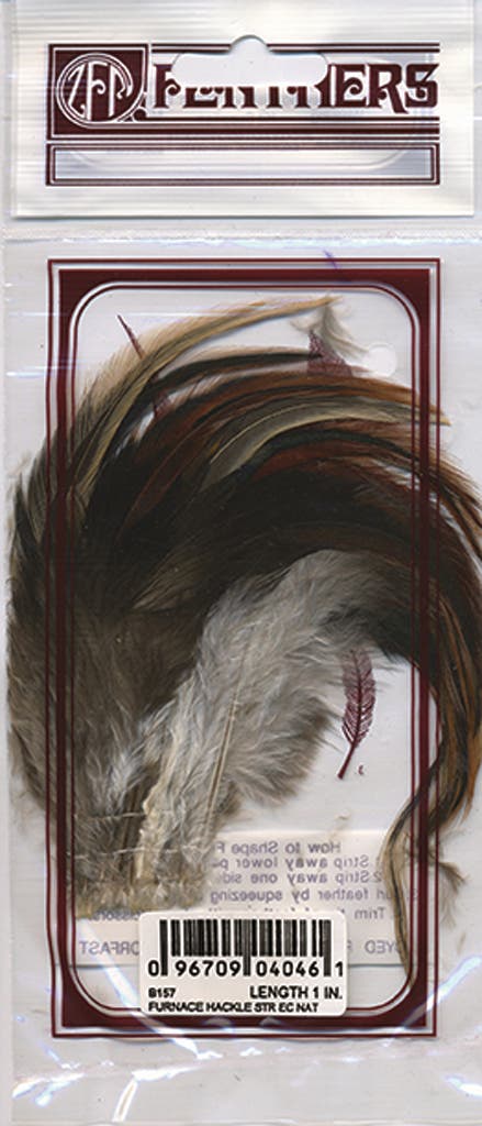 Strung Rooster Furnace Hackle - Natural