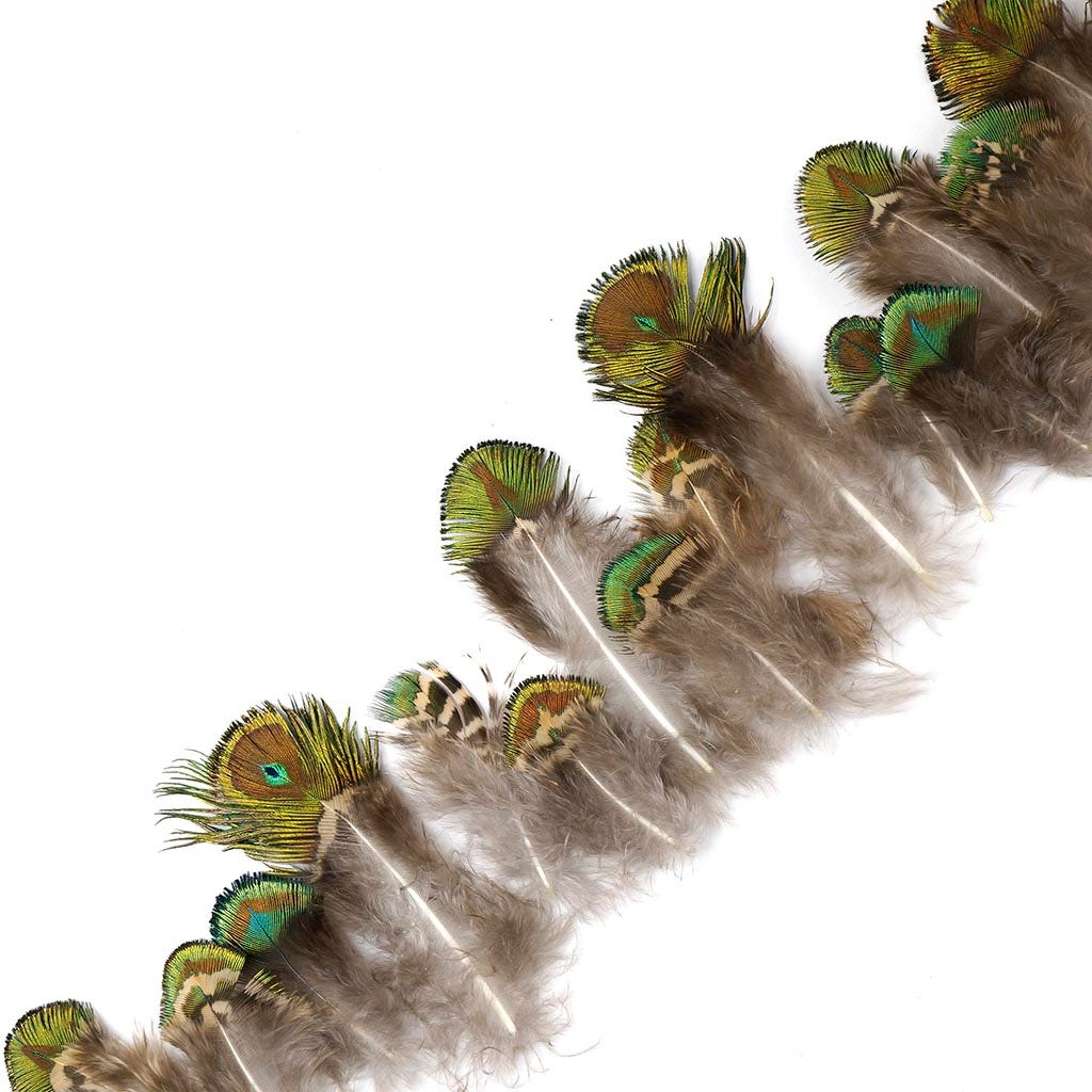 Natural Gold Peacock Feather Plumage[{WEDDING CENTERPIECES}] - Natural