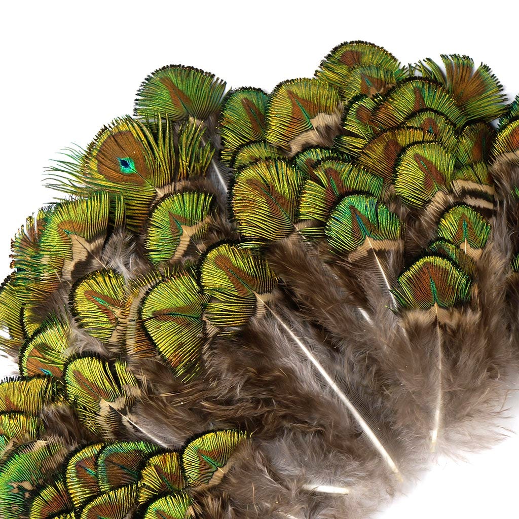 Natural Gold Peacock Feather Plumage[{WEDDING CENTERPIECES}] - Natural
