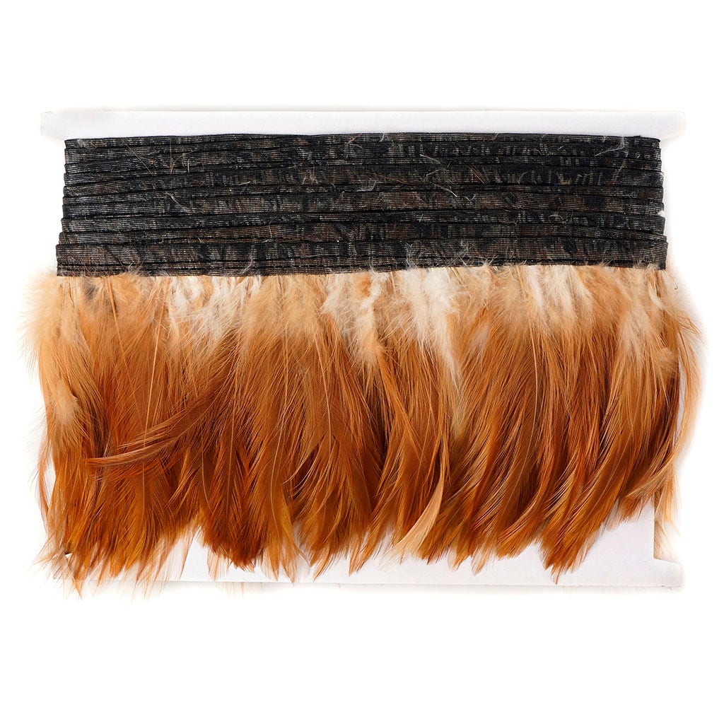 Natural Red Hackle Fringe - Natural