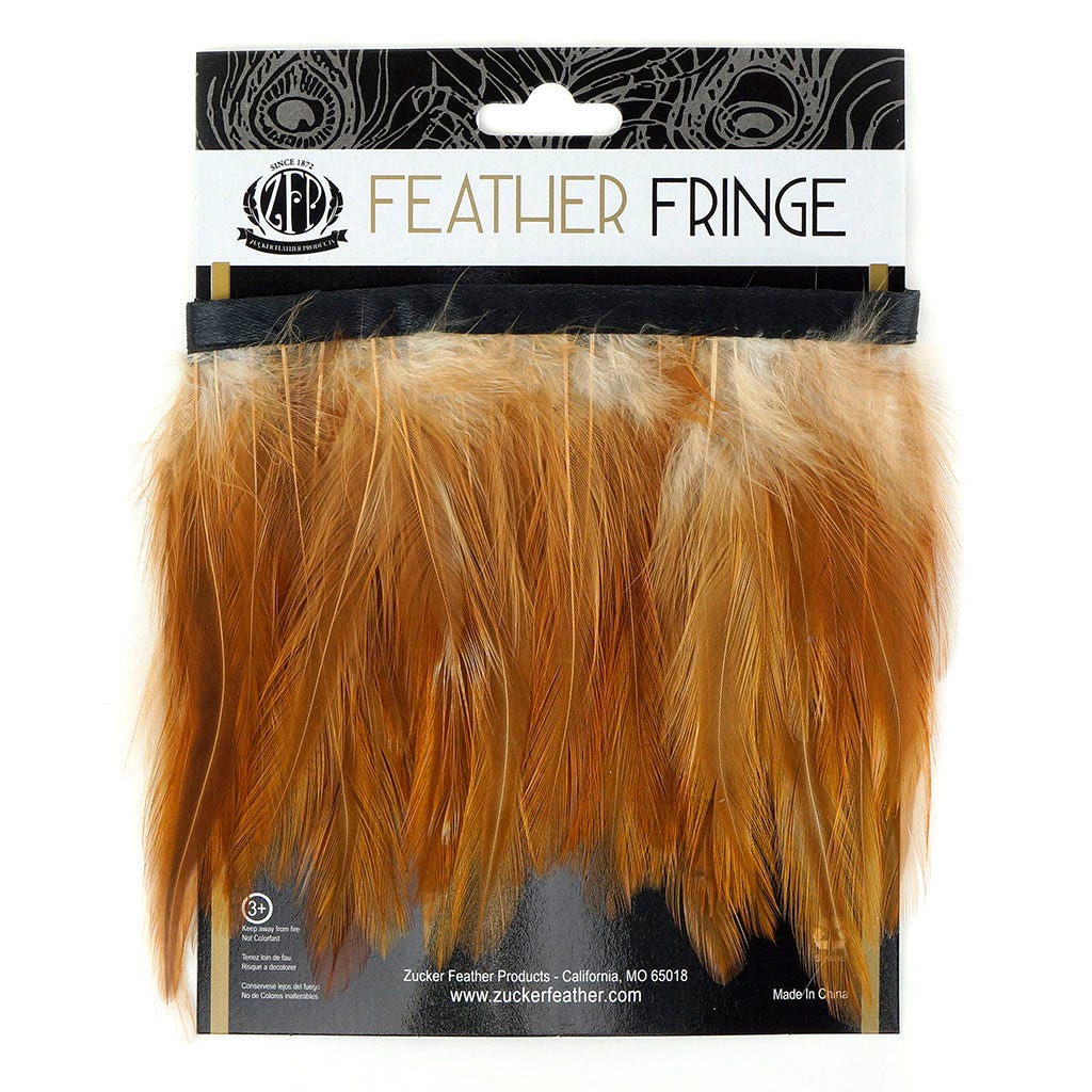 Natural Red Hackle Fringe