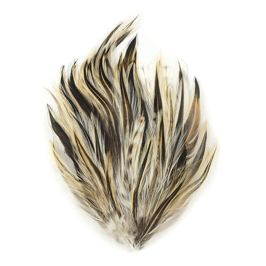 Badger Hackle Feather Pads - Natural