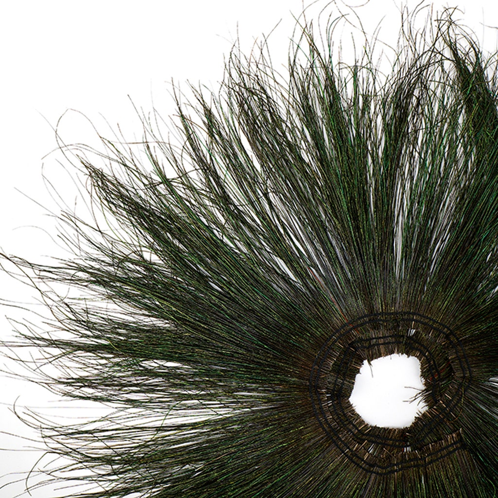 Peacock Flue (Herl) Feathers [{WEDDING CENTERPIECES}] - Natural - 14 - 16"