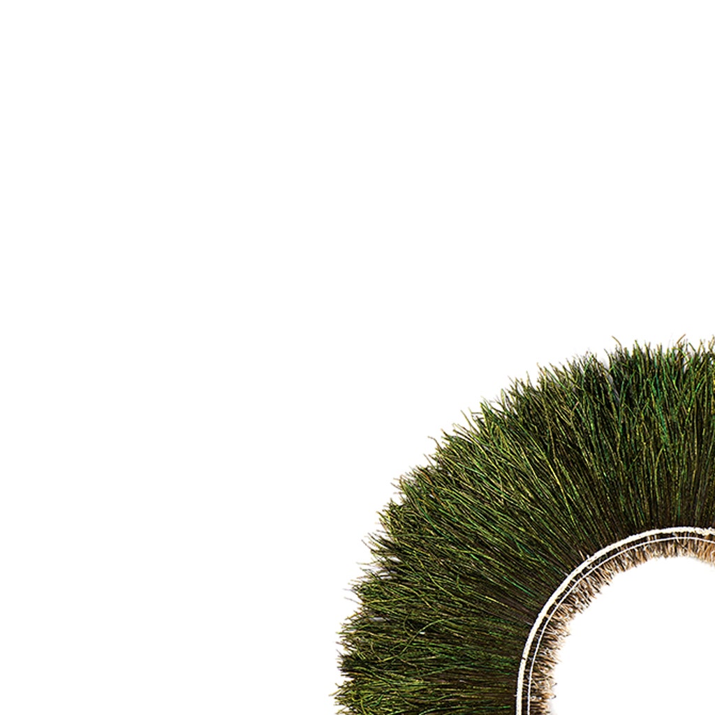 Peacock Flue (Herl) Feathers [{WEDDING CENTERPIECES}] 4-6 Inches - Natural