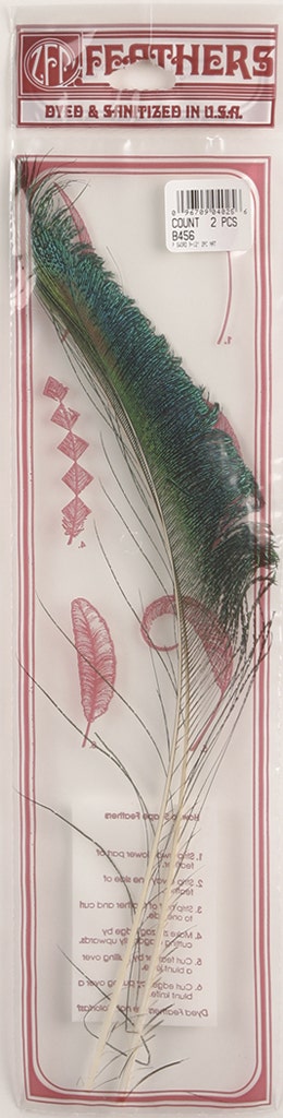 Peacock Feather Swords - Natural