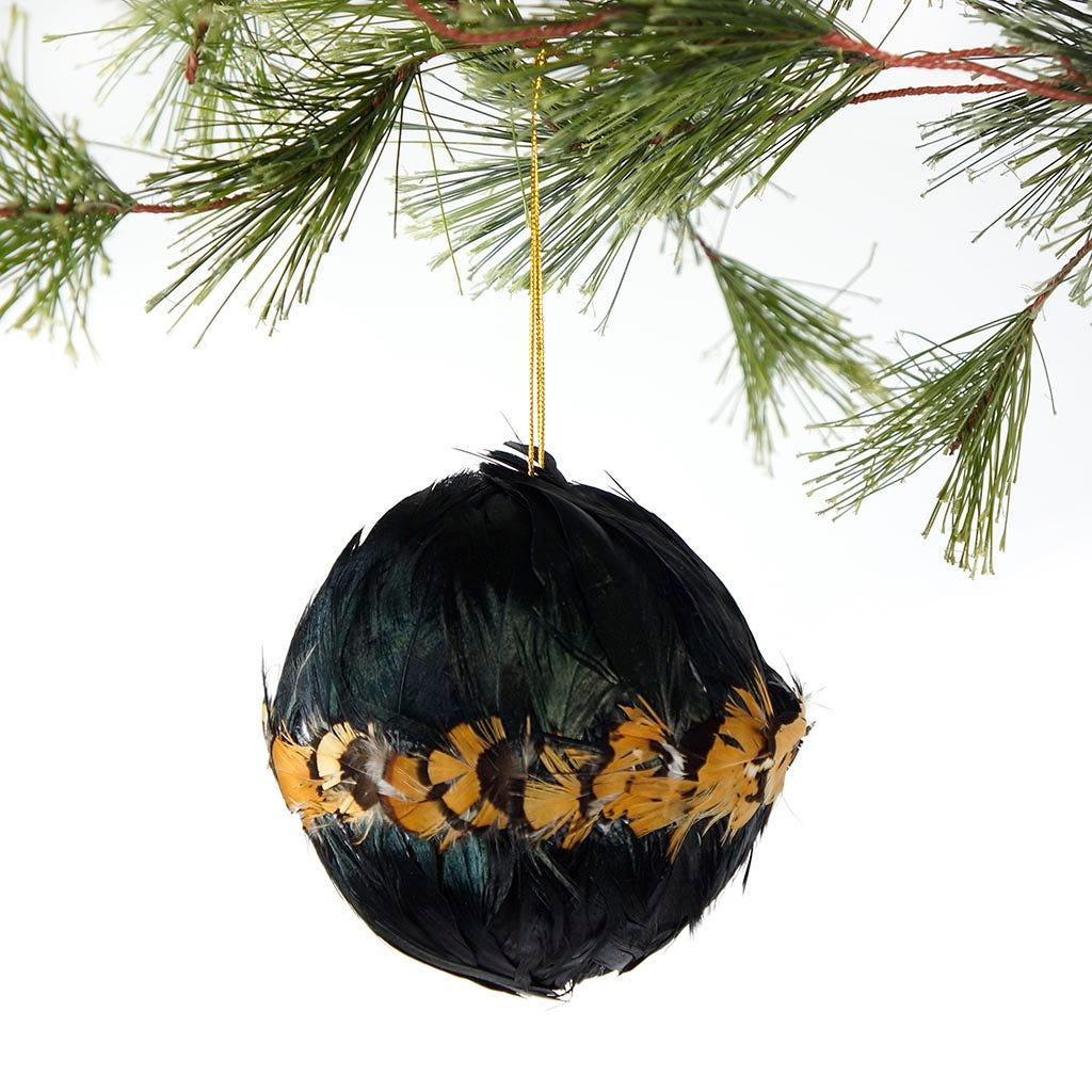Lady Amherst Pheasant Ornament 4" - Natural