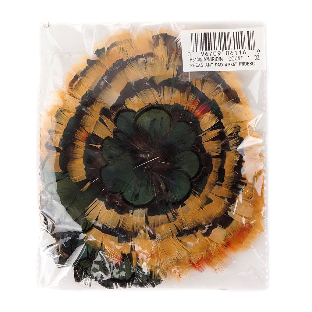 Amber-Iridescent Feather Pad - Natural
