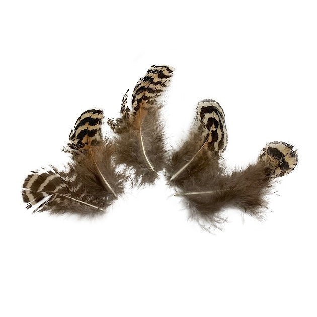 Mixed Natural, Un-dyed Feathers 1.5-4” 40 PC