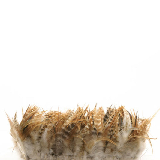 Rooster Saddle-Red Chinchilla - 6 - 8 - 1.25YDS - Natural
