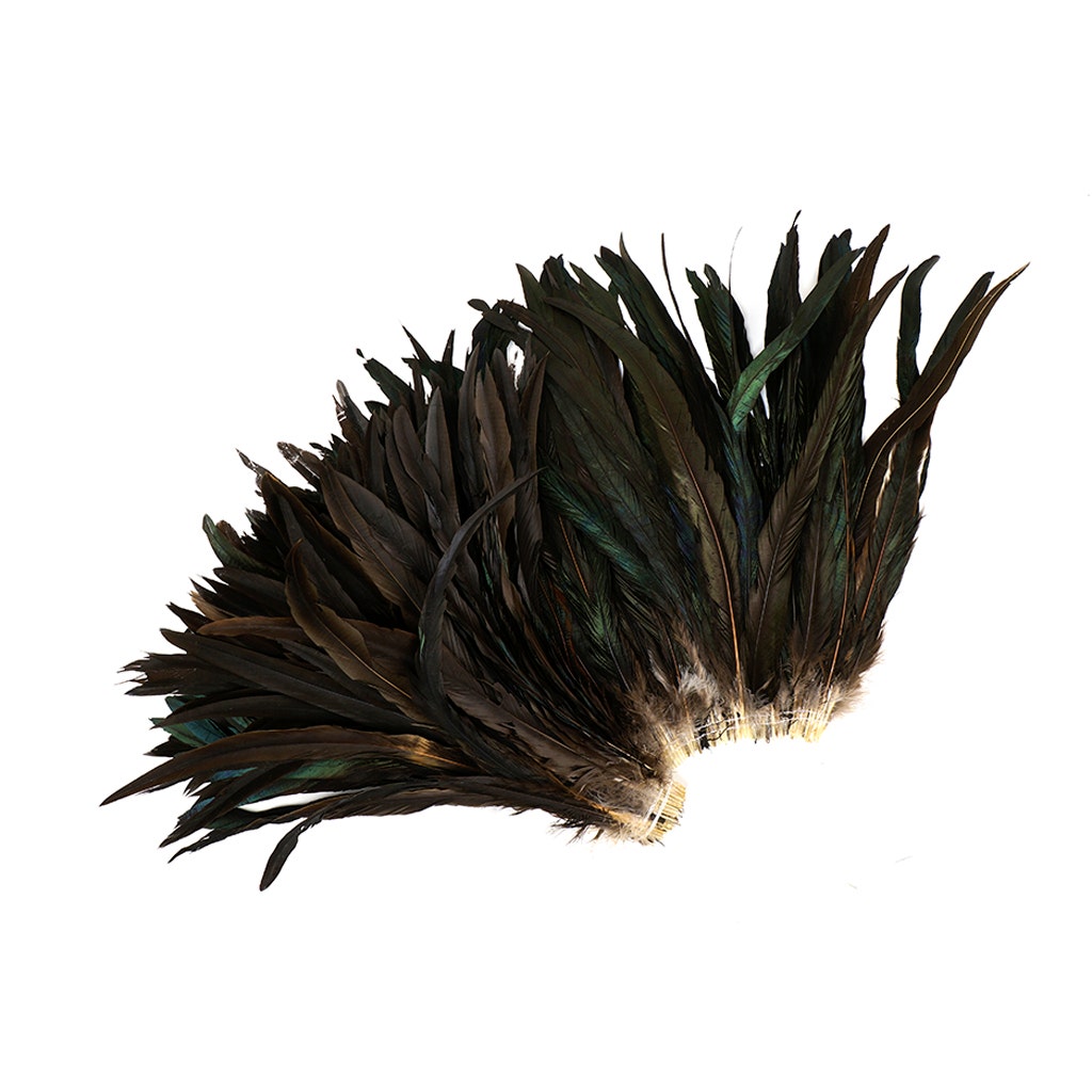Rooster Coque Tails Feathers Bronze Natural 13-16" [1/4 LB Bulk]
