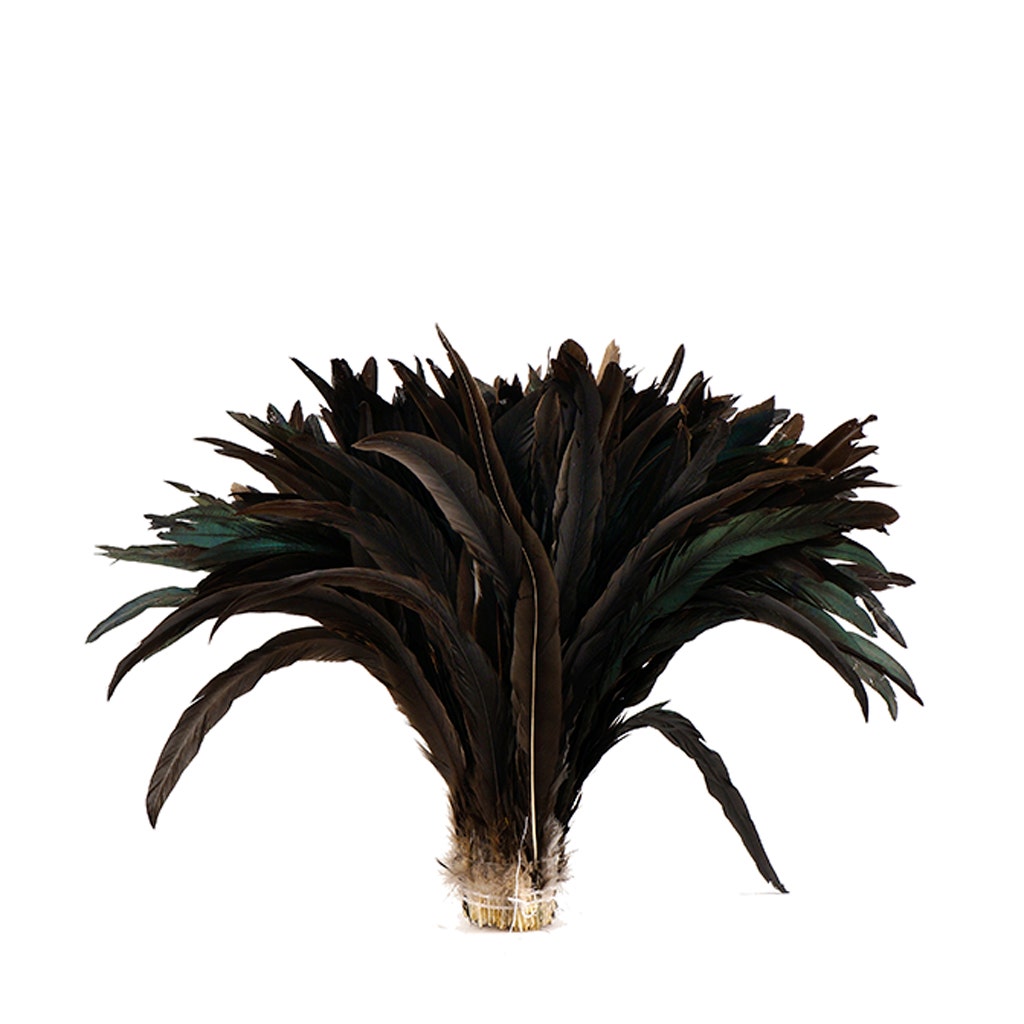 Rooster Coque Tails Feathers Bronze Natural 13-16" [1/4 LB Bulk]