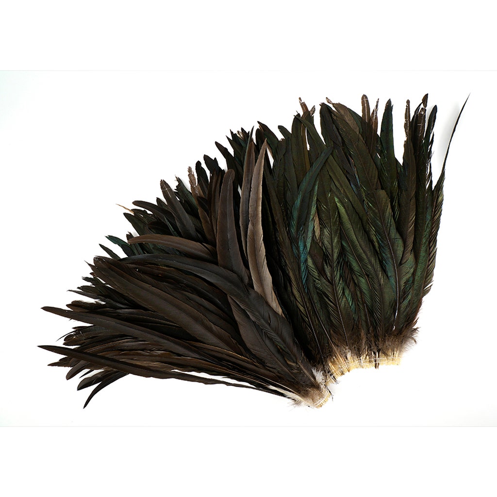 Rooster Coque Tails Feathers Bronze Natural 15-18" [1/4 LB Bulk]