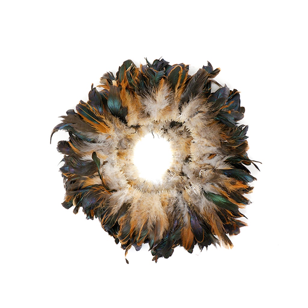 Rooster Coque Tails Feathers Half Bronze Natural 3-6" [1/4 LB Bulk]