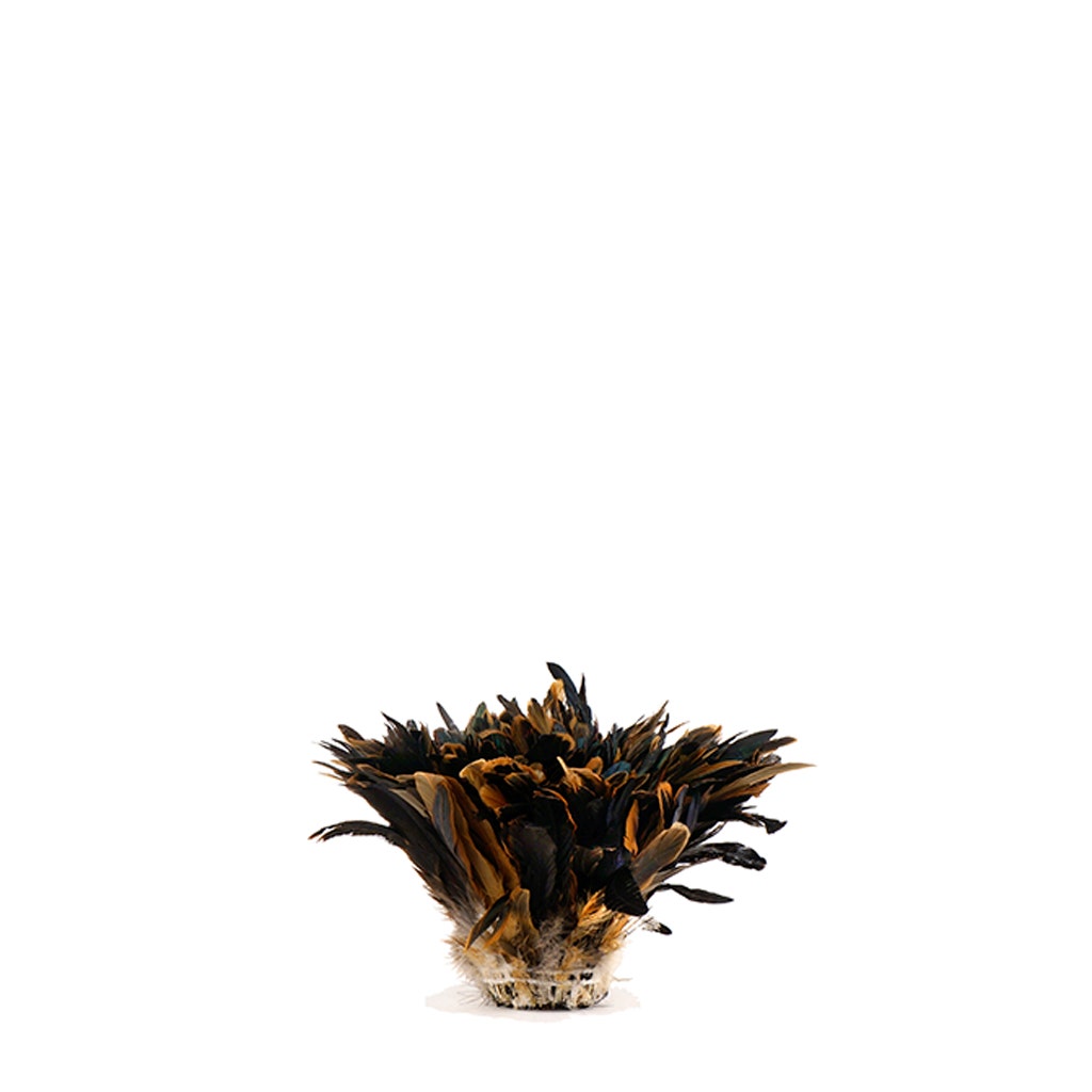 Rooster Coque Tails Feathers Half Bronze Natural 5-8" [1/4 LB Bulk]