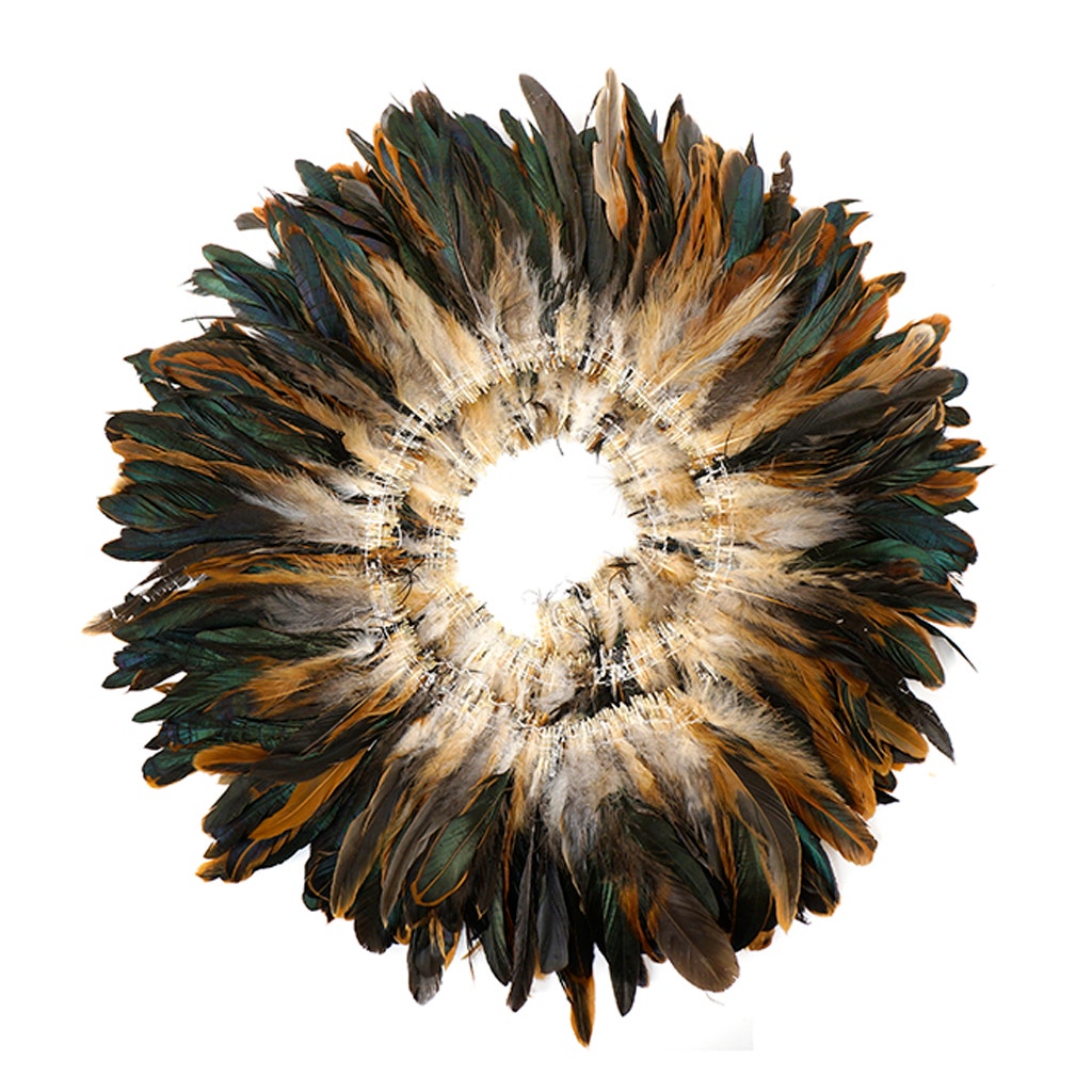 Rooster Coque Tails Feathers Half Bronze Natural 5-8" [1/4 LB Bulk]