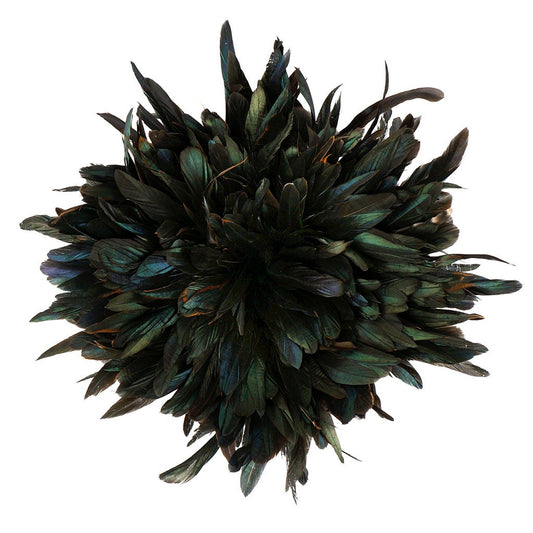 Rooster Coque Tails Feathers Bronze Natural 10-12" - [1yd]