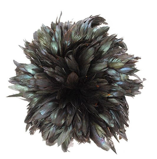 Rooster Bronze Schlappen Feathers - 1YD - Natural