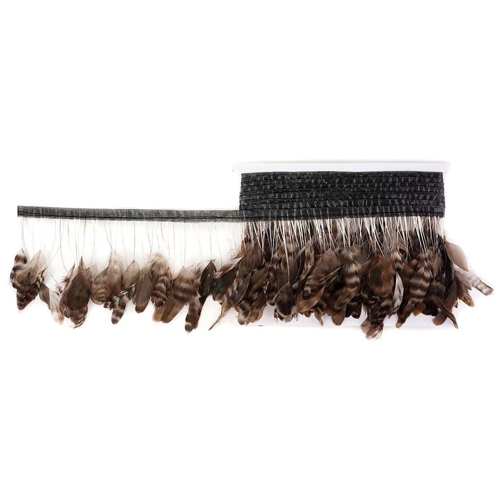 Stripped Chinchilla Coque Fringe - 4 - 5"
