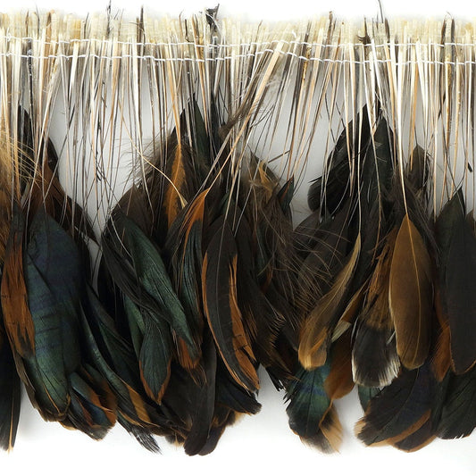 Strung Rooster Coque Tails Stripped - 4 - 6" - Natural