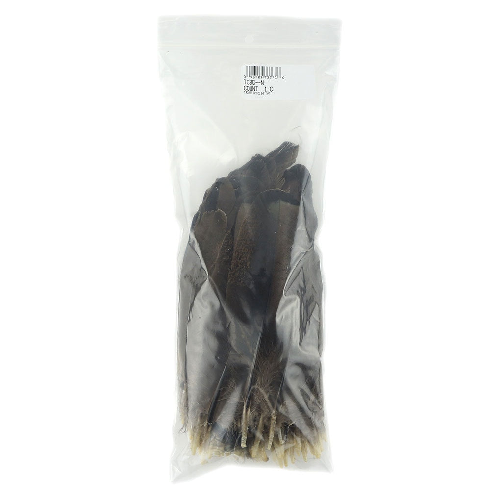 Turkey Rounds Bronze Feathers - Natural