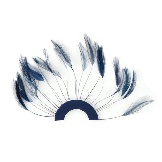 Feather Hackle Plates Solid Colors - Navy