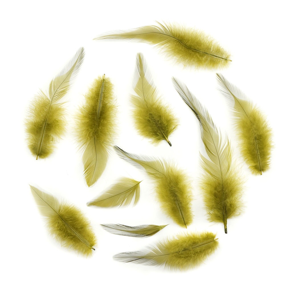 Rooster Saddles-White-Dyed - Olive