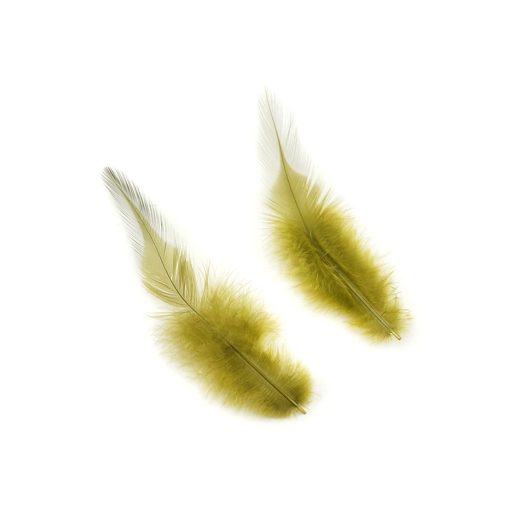 Rooster Saddles-White-Dyed - Olive