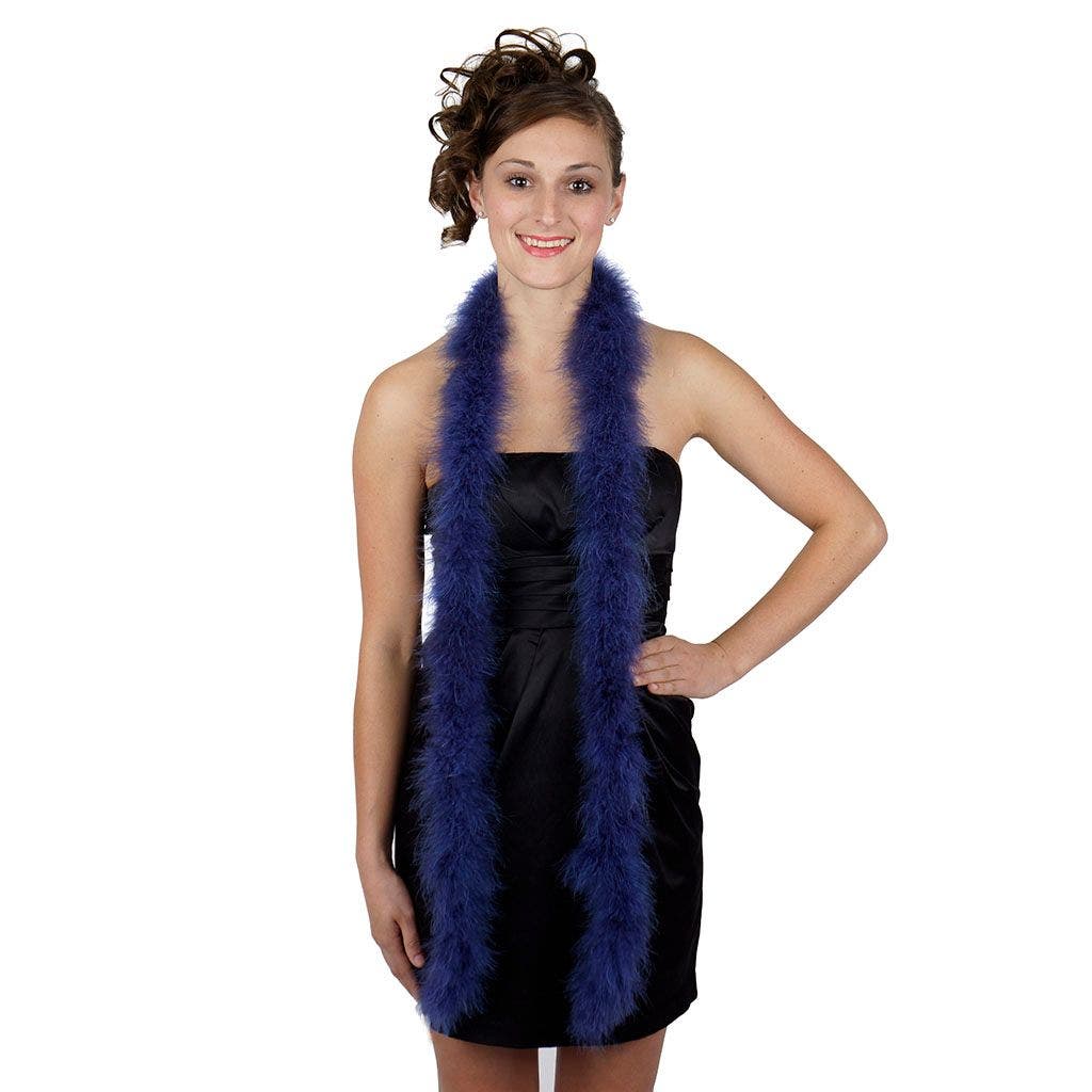 Marabou Feather Boa - Mediumweight - Navy