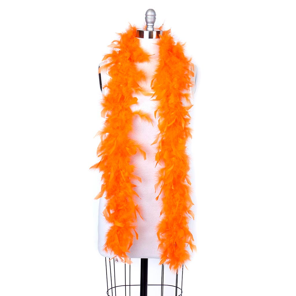 Chandelle Feather Boa - Lightweight - Orange